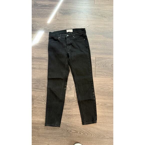 Everlane Black Mid Rise Skinny Ankle Jeans Inseam Casual Size 27 Ankle 1811 - Picture 1 of 10